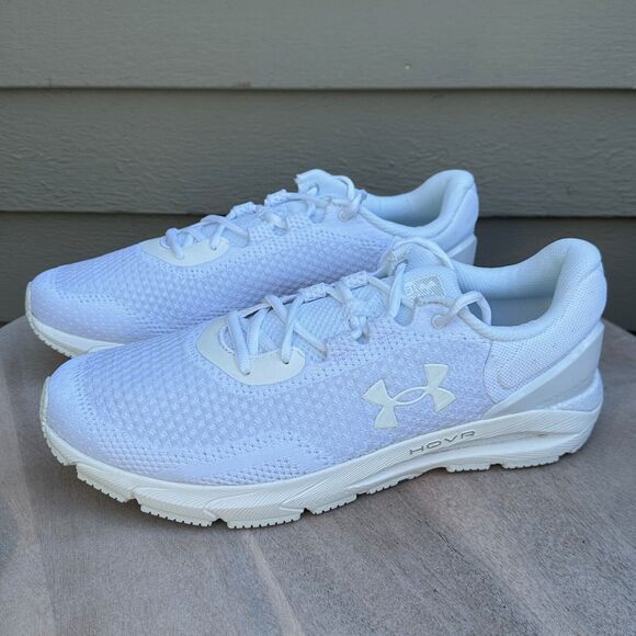 Under Armour Hovr Intake 6 Mens Sneakers Size 10 White Running 3026134-101 New - Picture 12 of 14